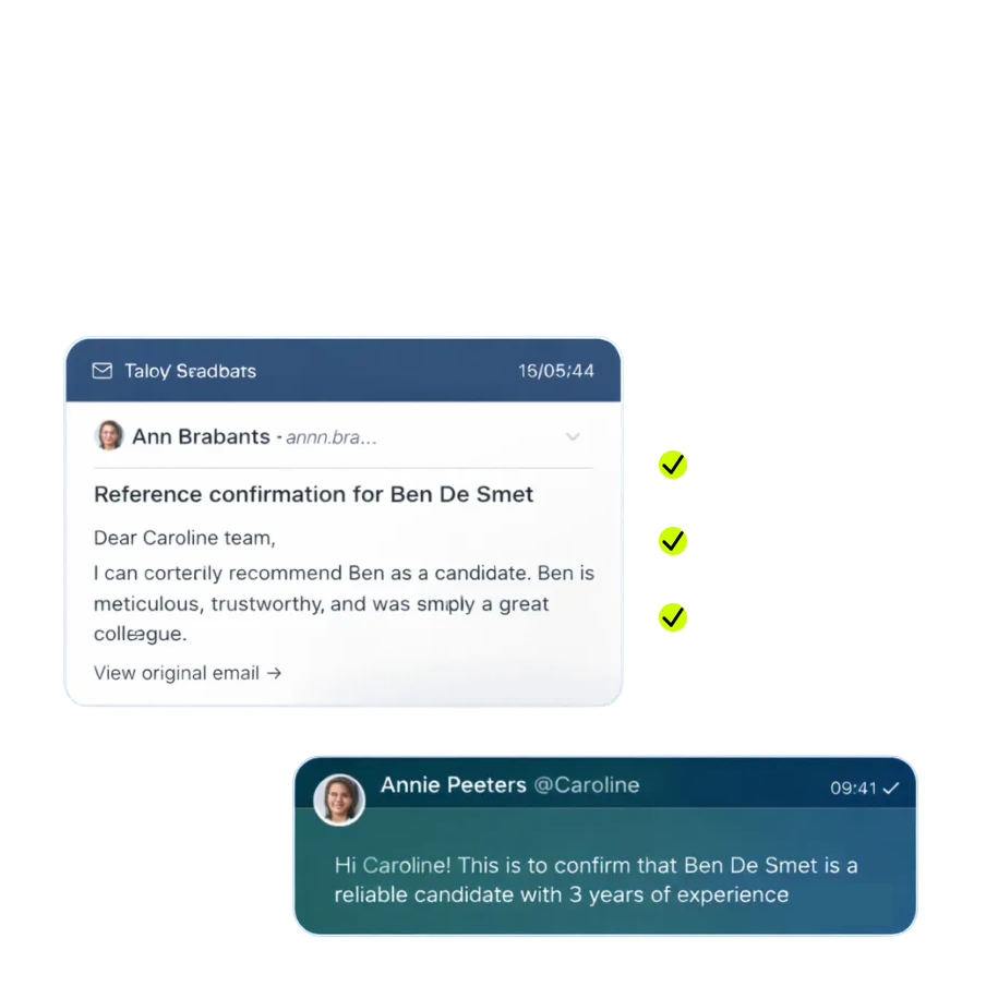 Reference & background checks