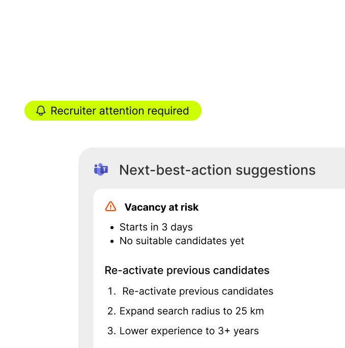 Next best action detection